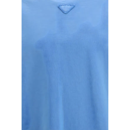 Prada Blue Cotton T-Shirt