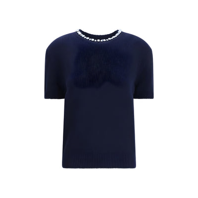 Prada Blue Wool Sweater