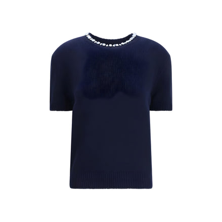 Prada Blue Wool Sweater