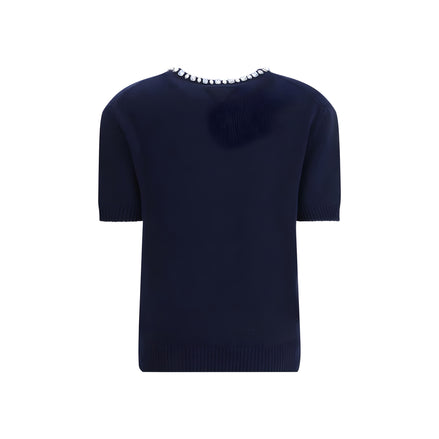 Prada Blue Wool Sweater