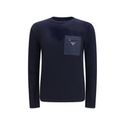 Prada Blue Wool Sweatshirt