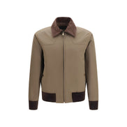 Prada Brown Cotton Full-Length Jacket