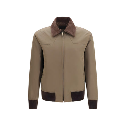 Prada Brown Cotton Full-Length Jacket