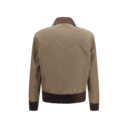 Prada Brown Cotton Full-Length Jacket