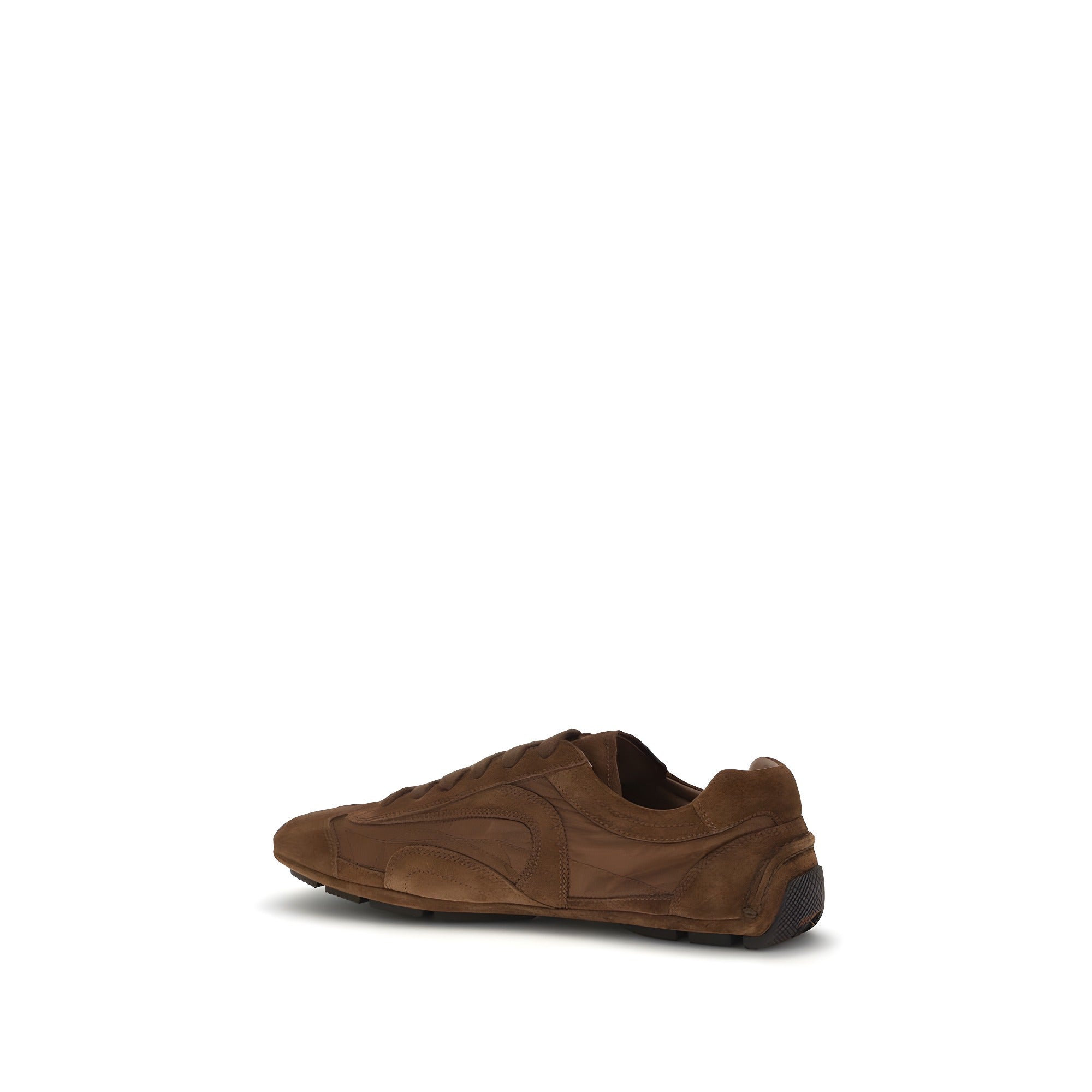 Prada Brown Low Top Sneakers