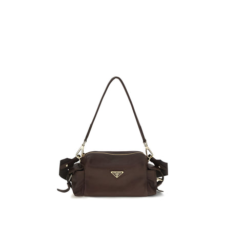 Prada Brown Napa Leather Shoulder Bag