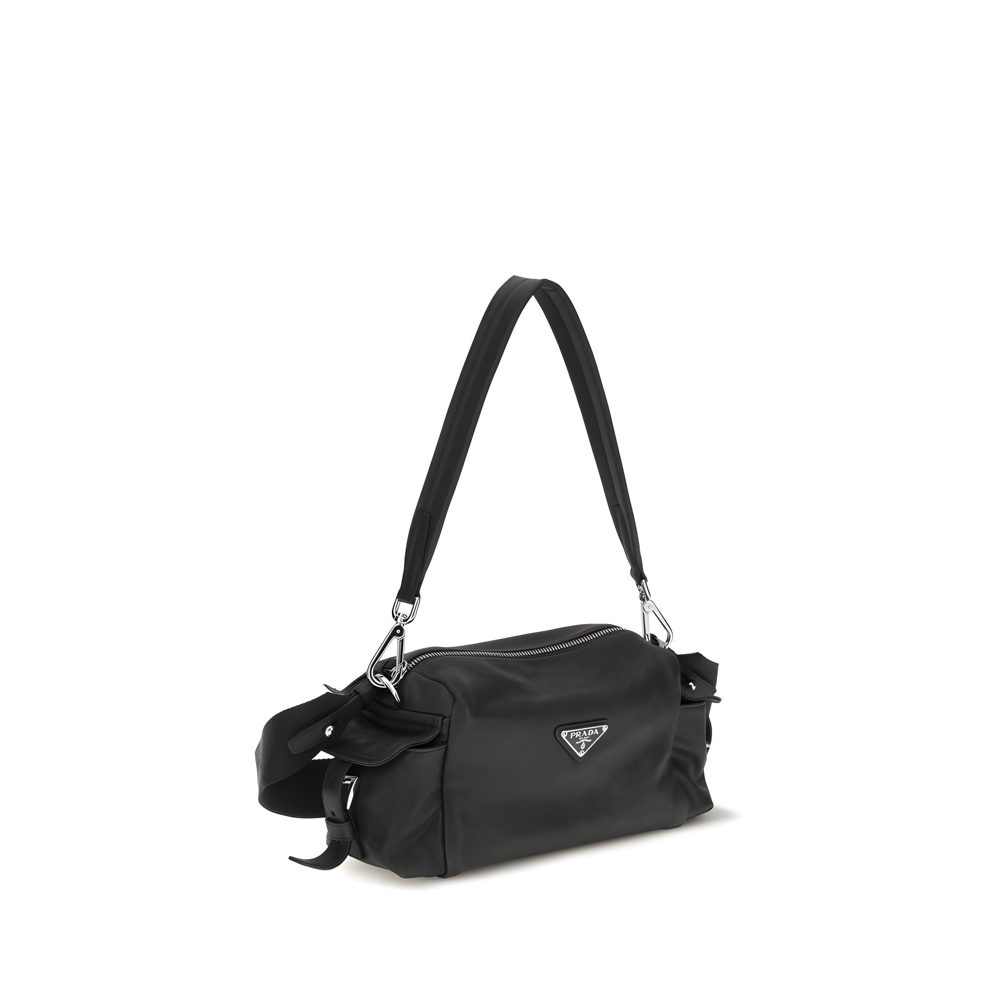 Prada Brown Napa Leather Shoulder Bag