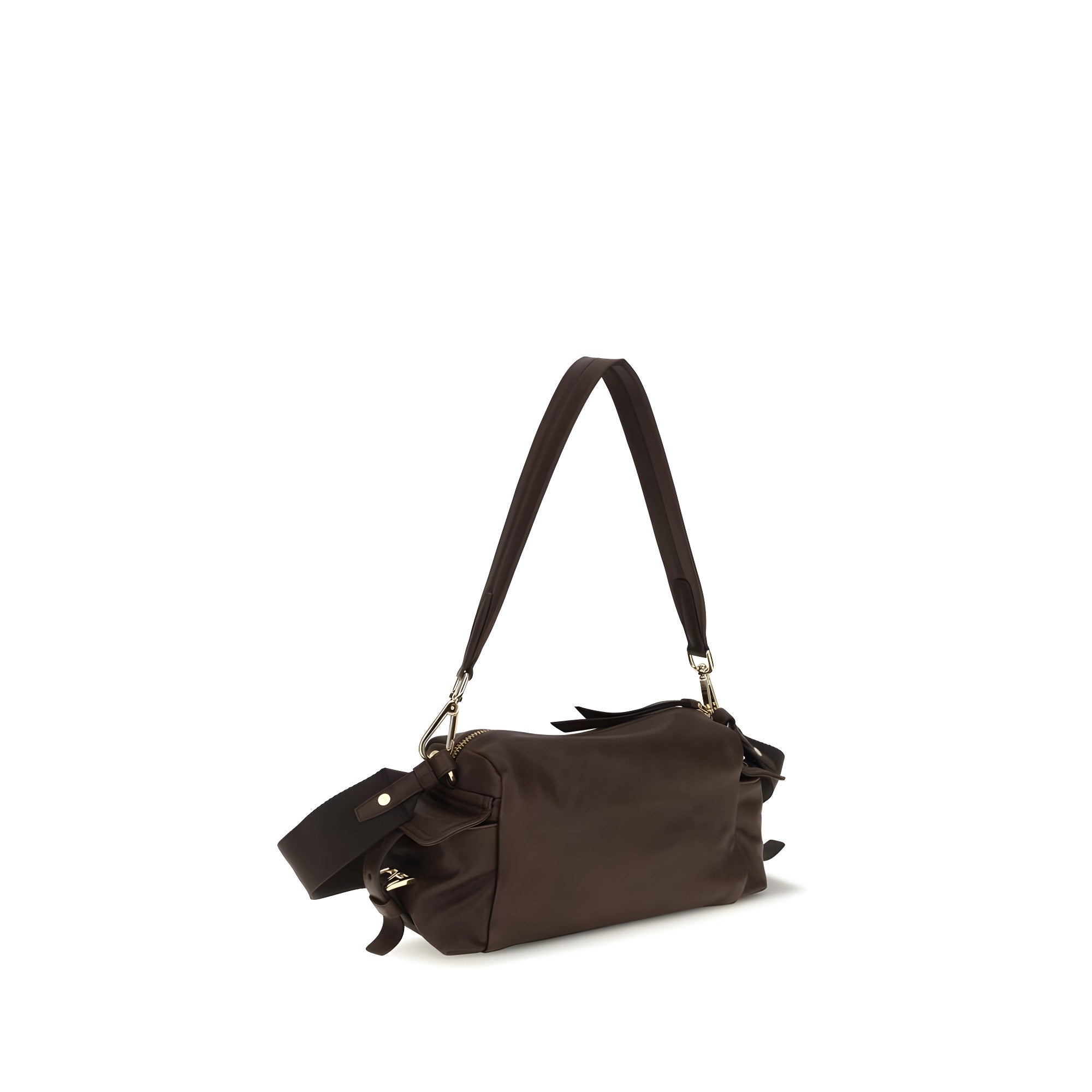 Prada Brown Napa Leather Shoulder Bag