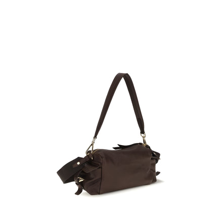 Prada Brown Napa Leather Shoulder Bag