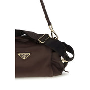 Prada Brown Napa Leather Shoulder Bag
