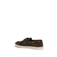 Prada Brown Slip-On Loafers