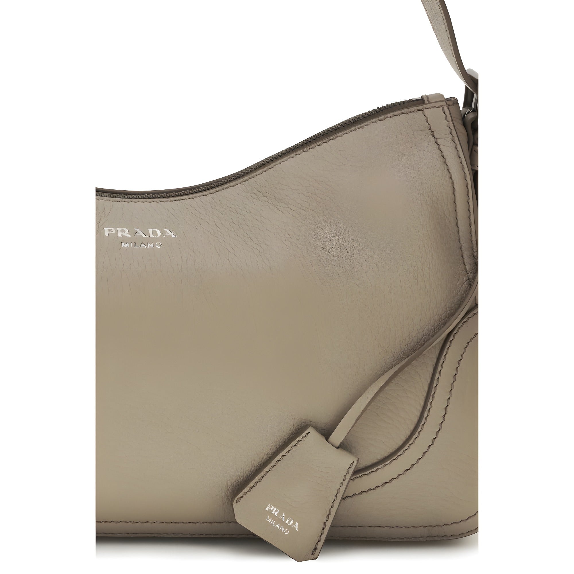 Prada Gray Bucket Bag