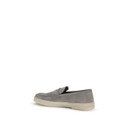Prada Gray Slip-On Loafers