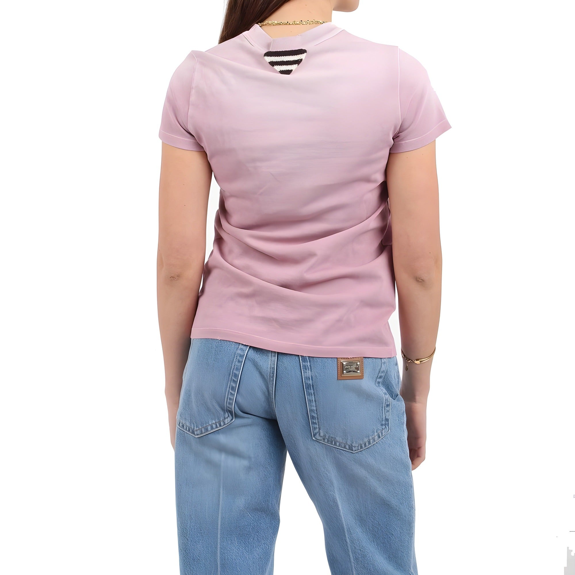 T-shirt en coton multicolore Prada