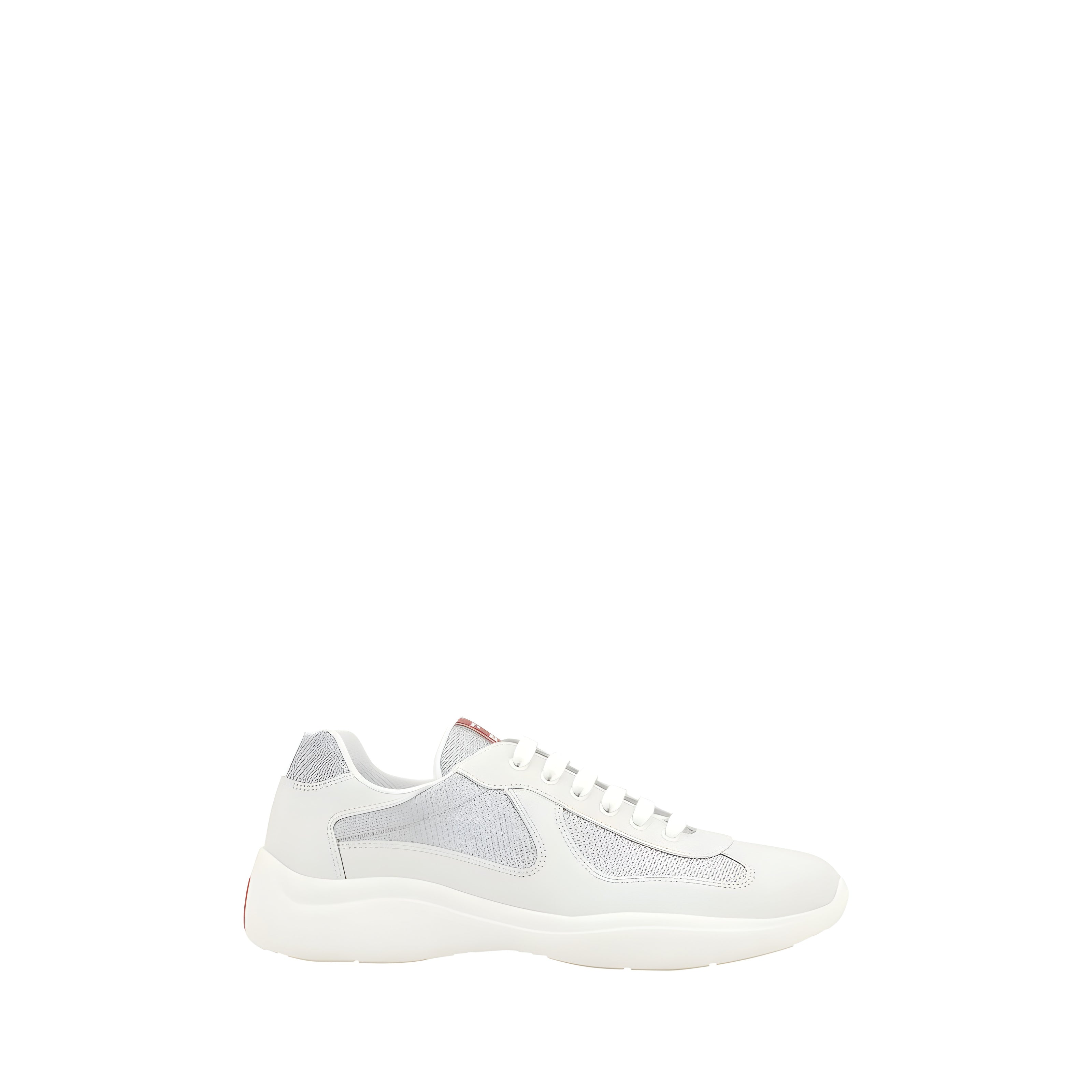 Prada White Low Top Sneakers