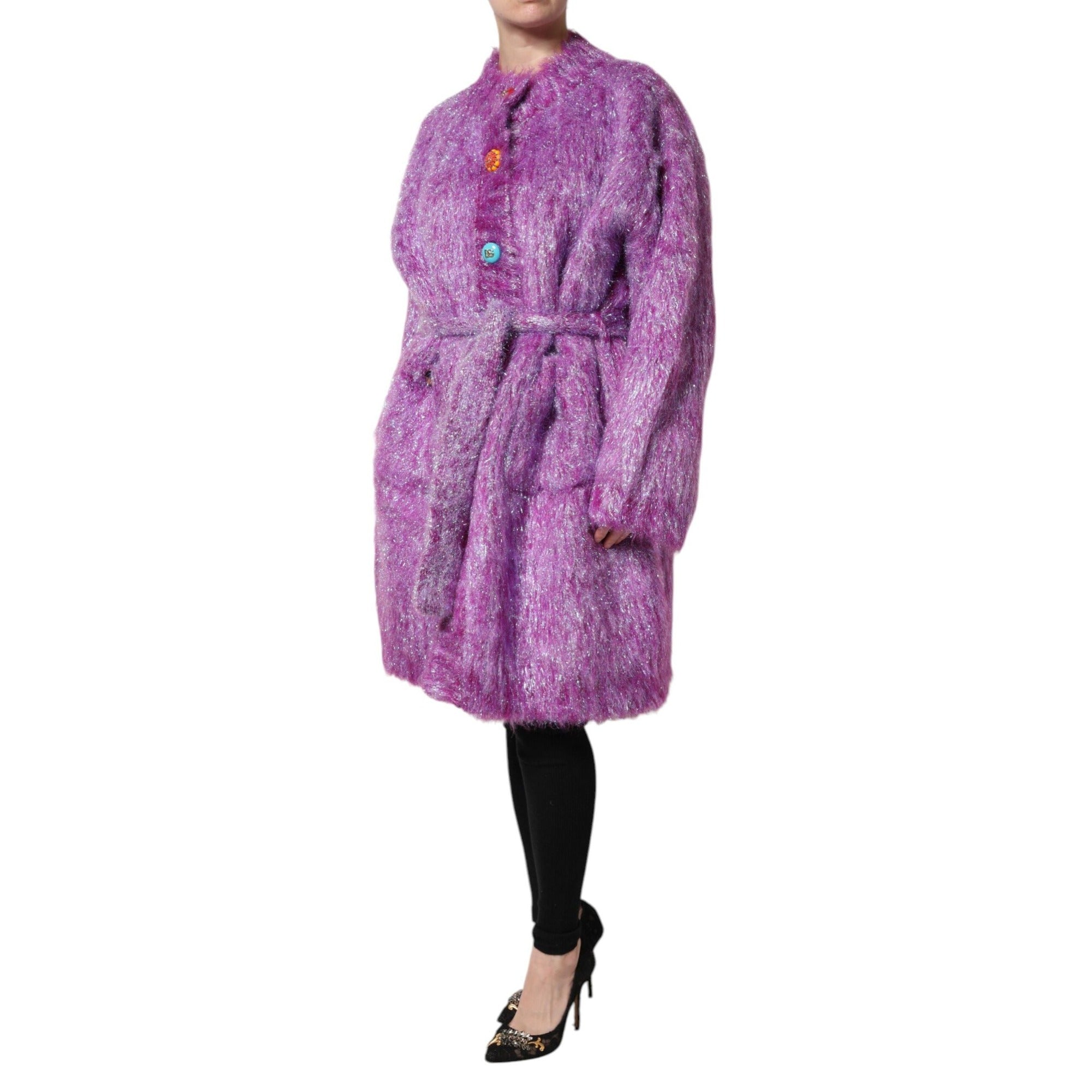 Veste Trench Dolce & Gabbana Violette à Boutons