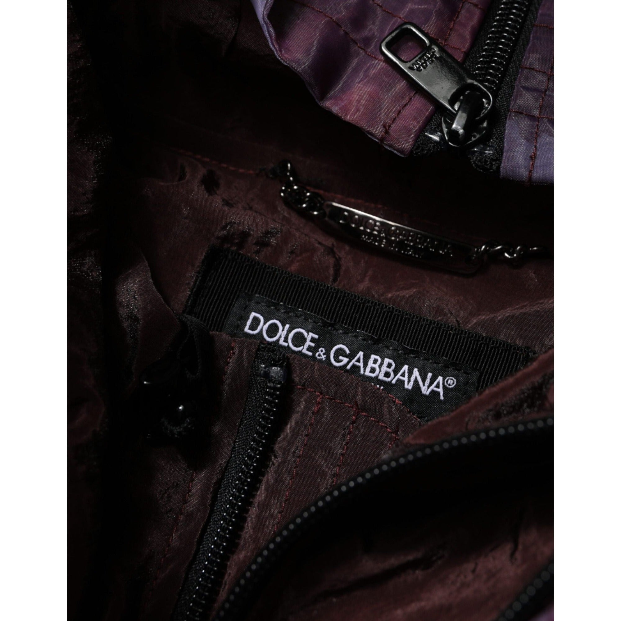 Blouson à capuche camouflage violet homme Dolce & Gabbana