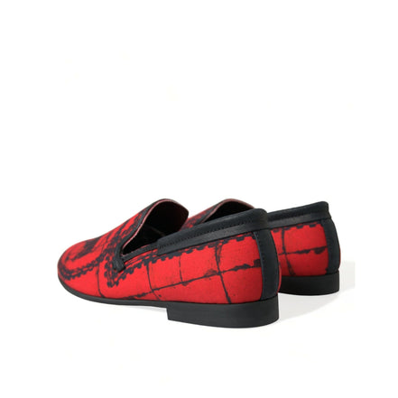 Mocassins pantoufles Torero rouges et noirs Dolce & Gabbana Chaussures Homme