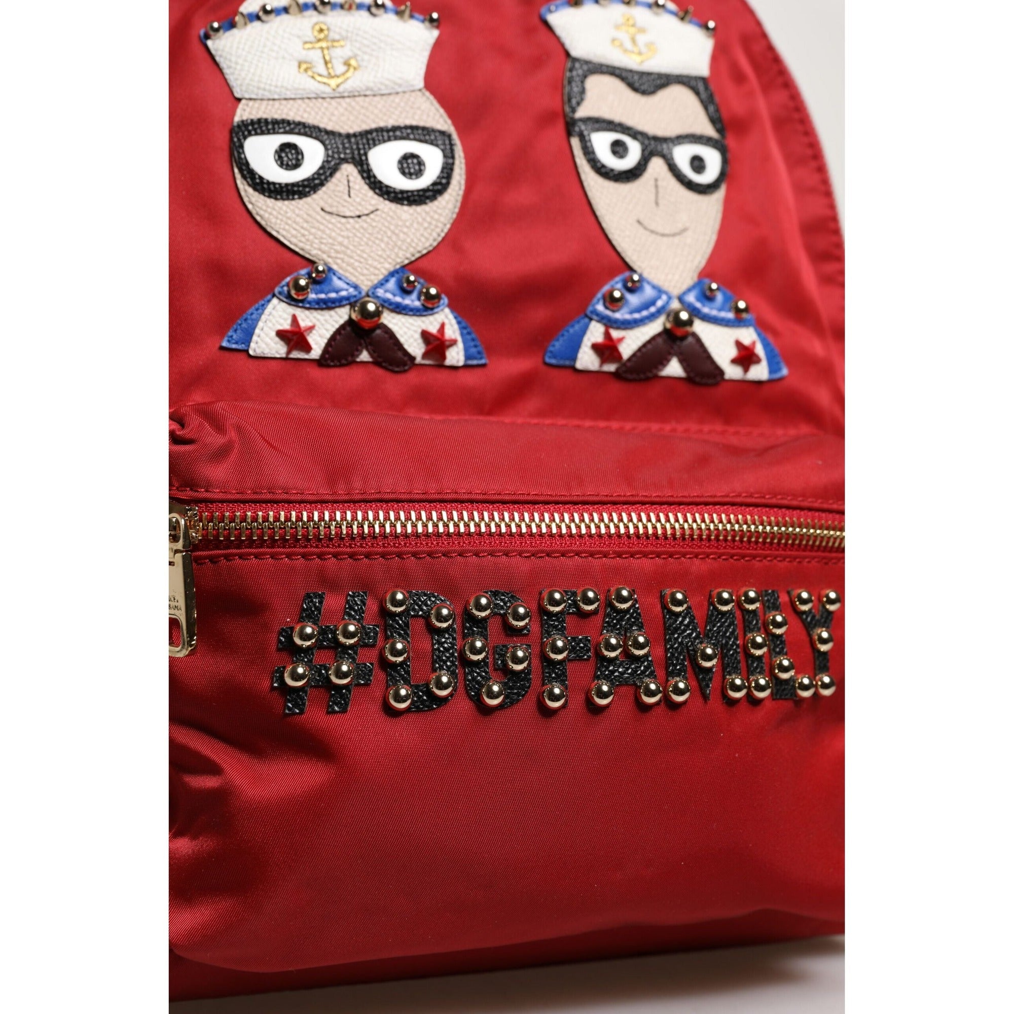 Sac à dos Dolce & Gabbana Rouge #DGFAMILY VULCANO Embelli