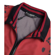 Bomber Dolce & Gabbana en polyester léopard rouge à fermeture éclair intégrale