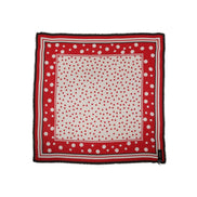 Dolce & Gabbana Red Polka Dot Print Square Stole 130cm x 130cm Scarf