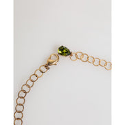 Collier fantaisie Dolce & Gabbana rose rouge floral orné de cristaux