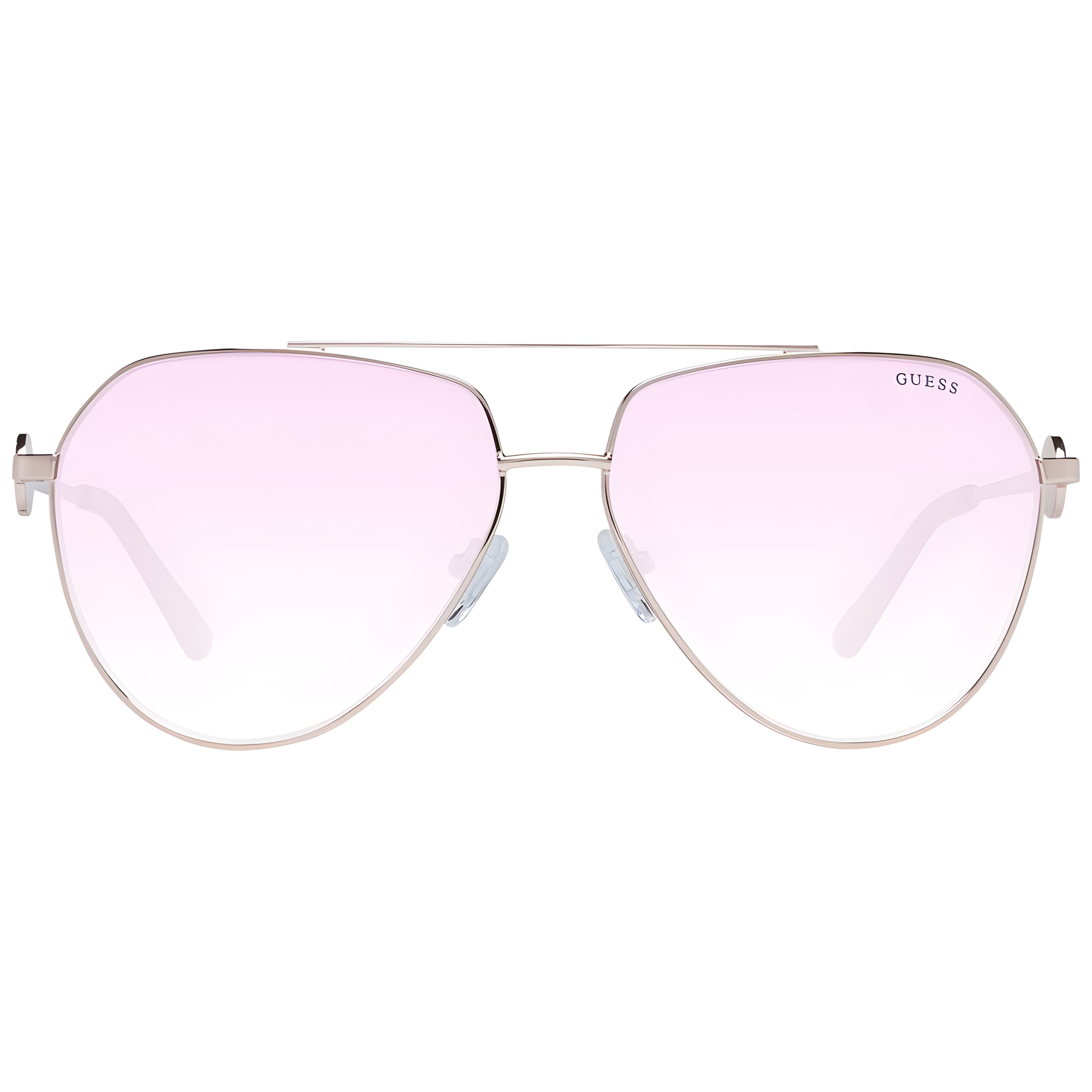 Lunettes de soleil Guess en métal or rose