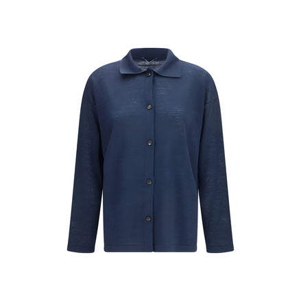 'S Max Mara Blue Linen Cardigan