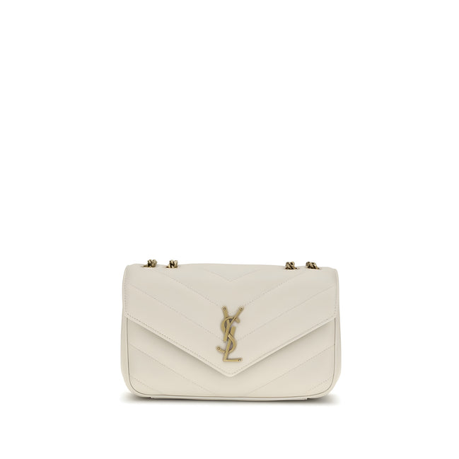 Saint Laurent Beige Leather Shoulder Bag