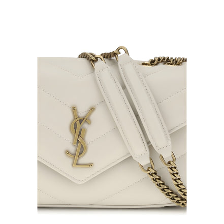 Saint Laurent Beige Leather Shoulder Bag