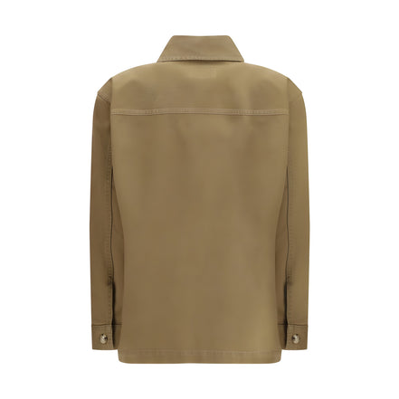 Saint Laurent Bicolor Cotton Denim Jacket
