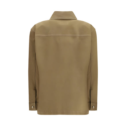 Saint Laurent Bicolor Cotton Denim Jacket