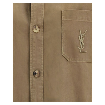 Saint Laurent Bicolor Cotton Denim Jacket