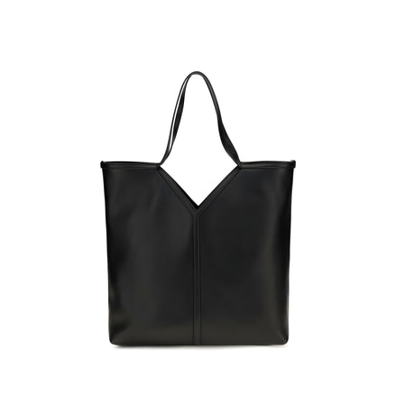 Saint Laurent Black Calf Leather Tote Bag