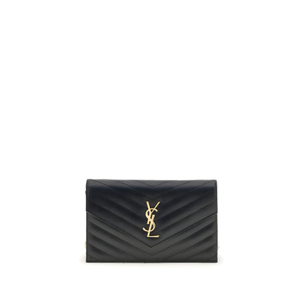 Saint Laurent Black Calf Leather Wallet