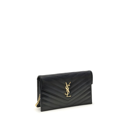 Saint Laurent Black Calf Leather Wallet