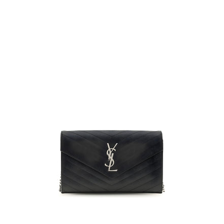Saint Laurent Black Leather Wallet
