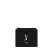 Saint Laurent Black Calf Leather Wallet
