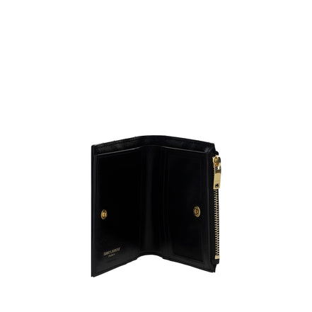 Saint Laurent Black Calf Leather Wallet