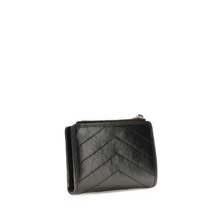 Saint Laurent Black Calf Leather Wallet