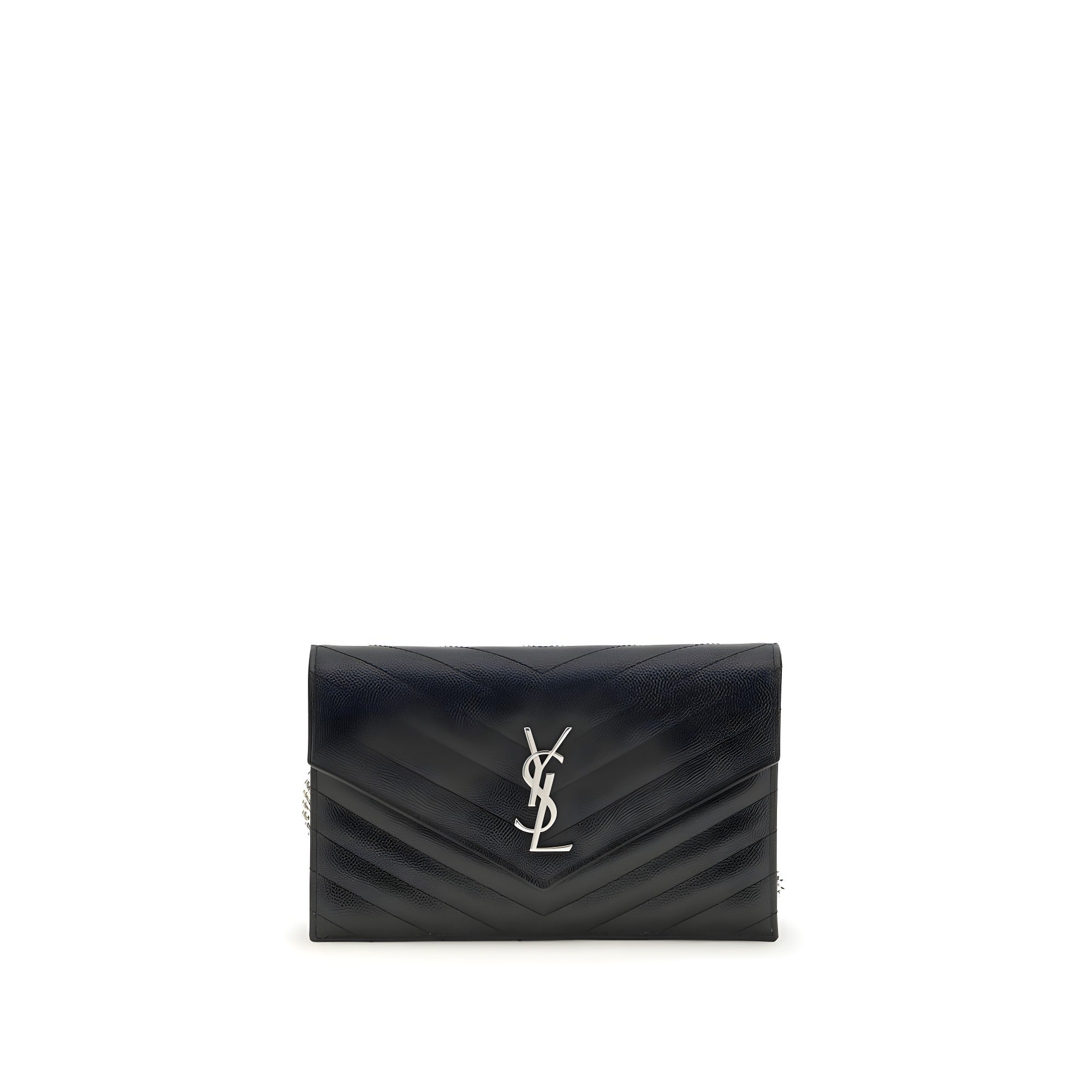 Saint Laurent Black Calf Leather Wallet