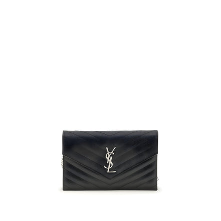 Saint Laurent Black Calf Leather Wallet