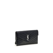 Saint Laurent Black Calf Leather Wallet