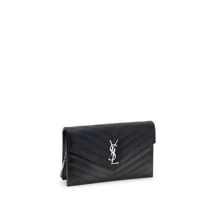 Saint Laurent Black Calf Leather Wallet