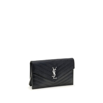 Saint Laurent Black Calf Leather Wallet