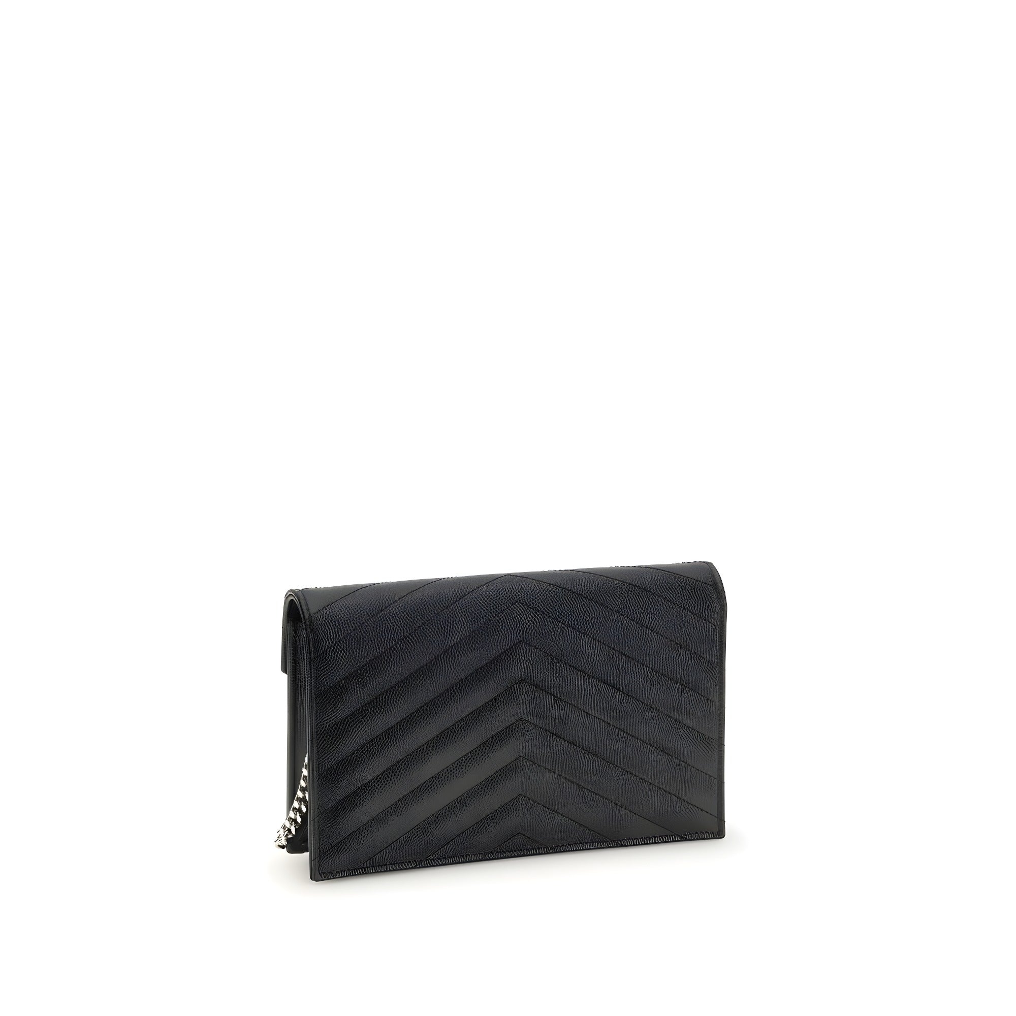 Saint Laurent Black Calf Leather Wallet