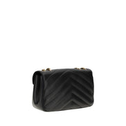 Saint Laurent Black Calf Leather Shoulder Bag