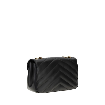 Saint Laurent Black Calf Leather Shoulder Bag
