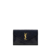 Saint Laurent Black Calf Leather Shoulder Bag