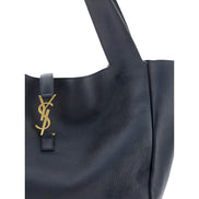 Saint Laurent Black Calf Leather Shoulder Bag